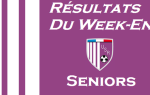 Seniors : Résultats du week-end (15 et 16 octobre)