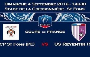 Coupe de France - 2ème Tour : ASCP St Fons - US Reventin