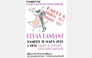 Repas dansant - 31 mars 2012