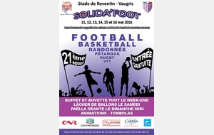 Solida'Foot 2016 : 21ème édition