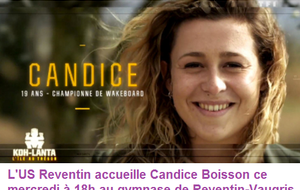 Candice Boisson (Koh Lanta) à la rencontre des licenciés ce mercredi 18 janvier, 18h à Reventin !