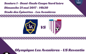 Seniors 1 : Les Avenières - Reventin en demi-finale de Coupe Nord Isère