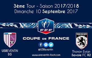 Coupe de France : US Reventin - Thonon Evian Savoie FC au 3ème tour !