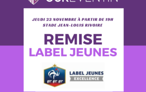 Soirée de remise du Label Excellence le jeudi 23 novembre à 19h