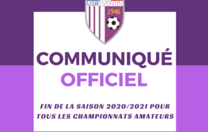 Comuniqué officiel : Fin des compétitions amateures annoncée par la FFF