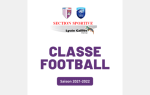 La section sport-étude football au Lycée Galilée reconduite !