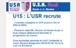 U15 : L'USR recrute joueurs nés en 2002 et 2003