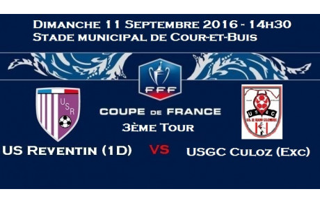 Coupe de France : USR - US Grand Colombier dimanche à Cour-et-Buis