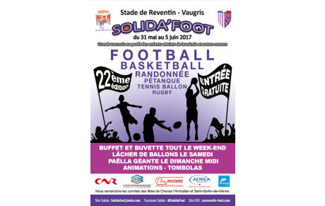 Solida'Foot 2017 : Début ce mercredi 31 mai !