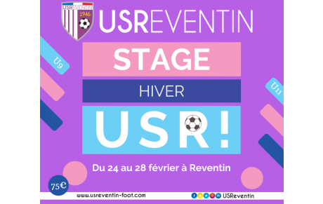 Les inscriptions au Stage d'Hiver (U9 à U11) sont ouvertes !