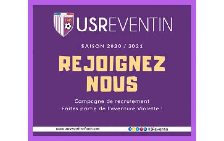 Cap sur 2020 / 2021 : Rejoignez un club structuré au projet ambitieux ! 