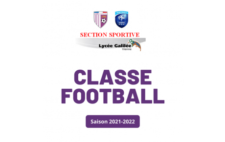 La section sport-étude football au Lycée Galilée reconduite !