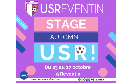Les inscriptions au stage d'automne (U6 À U13) sont ouvertes !